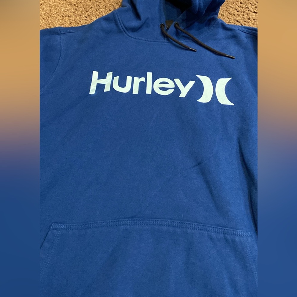 Hurley hoodie, blue extra large EUC